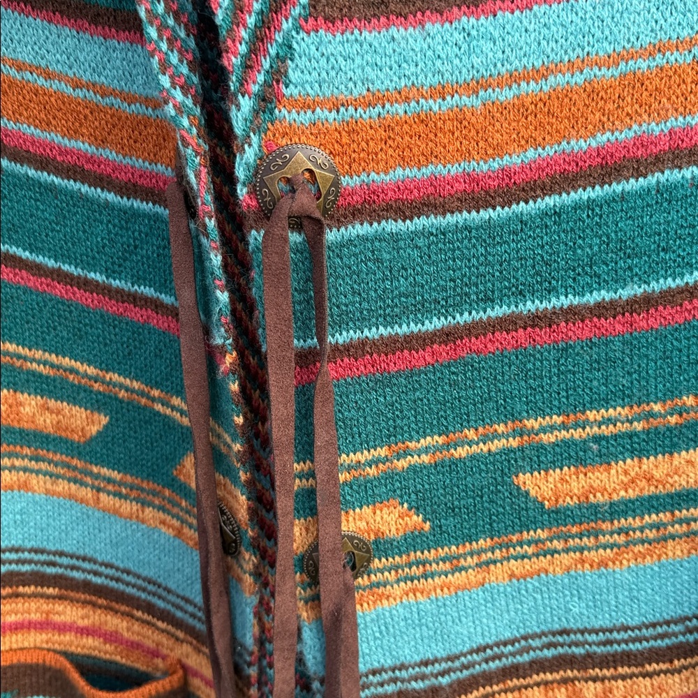 Wrangler Teal and Brown women Cardigan - Picture 3 of 7